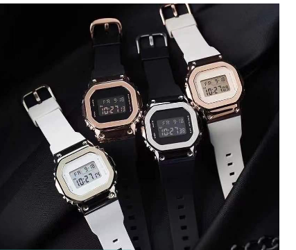 Digital Sport Shock Stainless Rubber Gold Silver Unisex Watch Gift LED WATCH GM-S5600