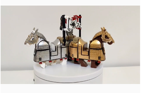 Iron Armored War Horse Block Toys Three Kingdoms No box