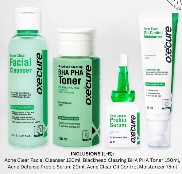 Acne Prevention Kit  Cleanser Toner Moisturizer Serum