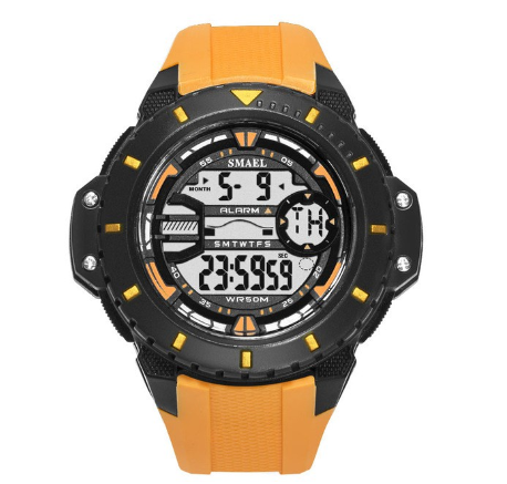 Smael Outdoor Leisure Digital Watch Fashion Sporting Goods LED Display Water Resistance Shock Resistant Wristwatch 1519 02