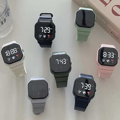 Unisex LED Digital Watch Students Luminous Silicone Sports Watches