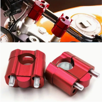 CNC Motorcycle Universal HandleBar Handle Fat Bar Risers Mount Clamp Adaptor 22mm 28mm For Pit Dirt Bike Racing Accessories ATV