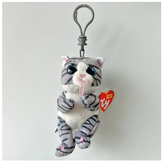 Ty Beanie Big Eyes Keychain Pendant Sloth Monkey Cat Fox Puppy Rabbit Soft Plush Backpack Decor Doll Birthday Gift For Kids 10CM C23