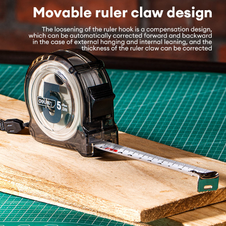 Deli 3M Industrial Steel Measuring Tape Portable Self Lock Tape Measure Meter Tape DL270316T