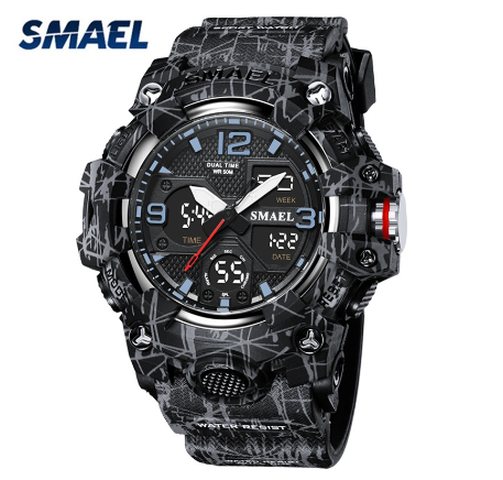 Original Luxury Fashion Luminous Waterproof Men's Watch Sports Men's Watch BLACK