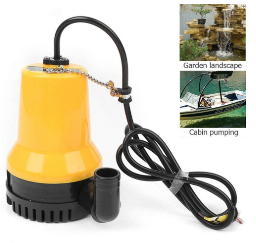 DC 12V 50W 4500L/H Submersible Water Pump Clean Clear Dirty Pool Pond Flood Tool