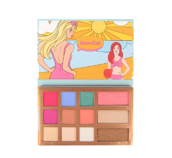 BYS x Barbie Malibu 12pc Face Palette 1 Set