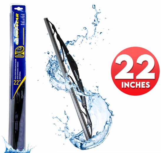 Goodyear Frame Type Universal Wiper Blade 22'' (Bundle of 2) Aerodynamic Design