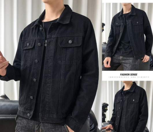 Men’s Denim Black jacket