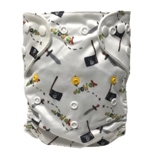 Washable Organic Baby Cloth Diaper with 1 Piece 3-Layer Insert S22