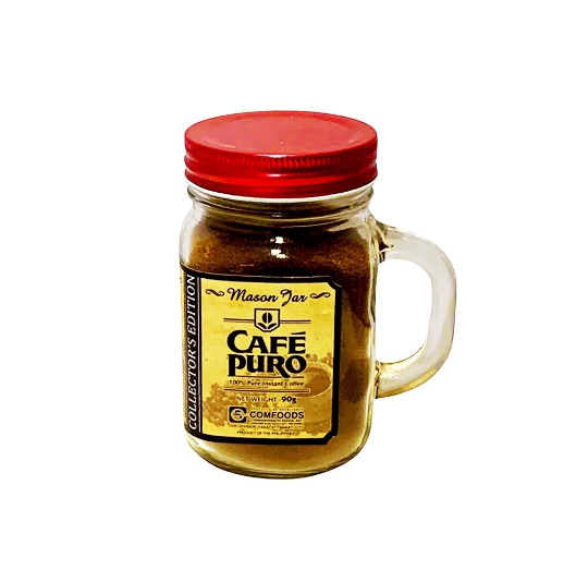 Cafe Puro Instant Coffee in Mason Jar 90g