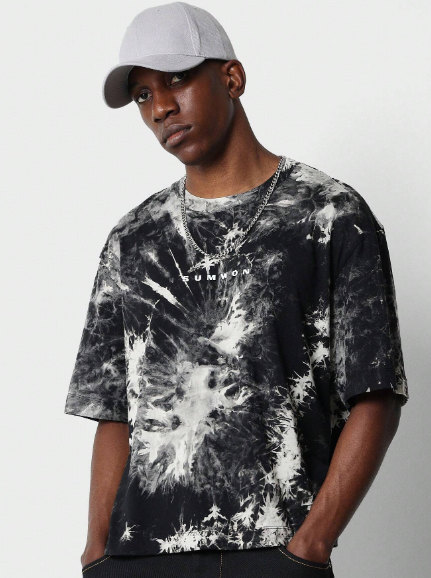SUMWON Crop Fit Tie Dye Tee