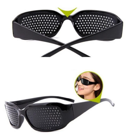 Vision Care Exercise Cycling Eyewear Pin Hole Eye Training Pinhole Glasses Camping Unisex Eyeglasses Outdoor Improve Eyesight