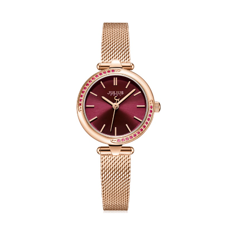 JULIUS Fashion Diamond Set Simple Quartz Movement Women's Watch JA-1284 4