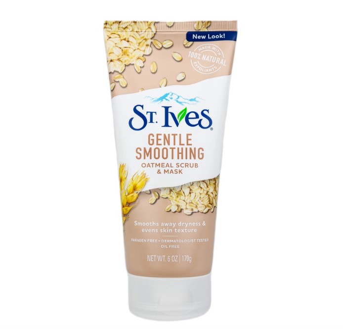 ST. IVES Face Scrub & Mask Nourished & Smooth Oatmeal 6OZ
