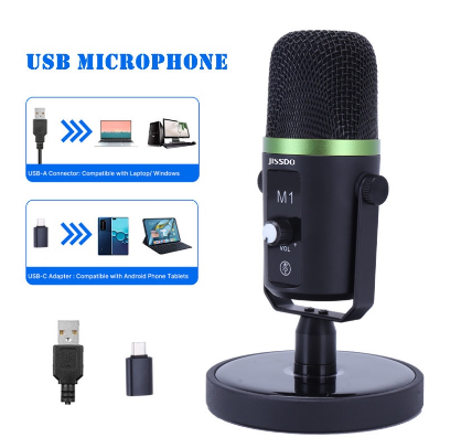 JISSDO USB Condenser Microphone Mic Plug and Play