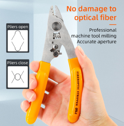 Stainless steel Fiber Optic pliers CFS-3 Three-port / Optical Tool Cable Stripper Set