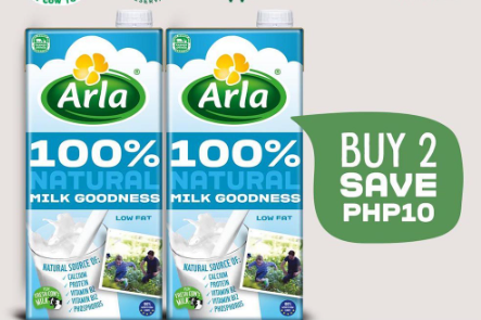 Arla Low Fat Milk 1L 2-Pack