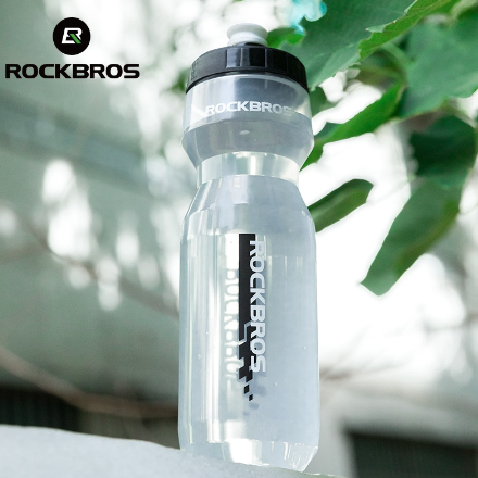 Rockbros Bicycle Water Bottle Bike Cycling Plastic Portable Large Capacity Dust Cover Outdoor Sports Camping
