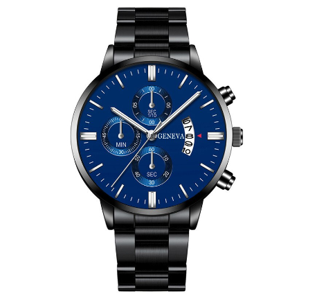 GENEVA Luxury gold Men's Fashion Watches Men's Automatic Date Analog Wrist Watches for men Waterproof Casual Sports Clock M10