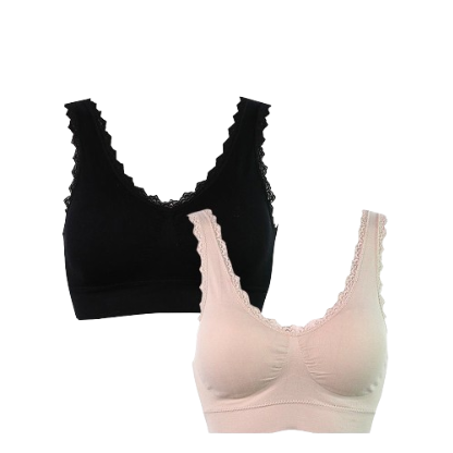 2 in 1 SIMPLY FIDELIA BY HUGA Seamless Bra with Lace for Women Nonwire Bra