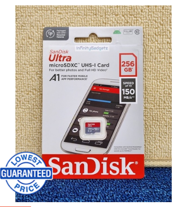 Sandisk Ultra 256GB Micro SD Class 10 150MB/s sdsquc-256g