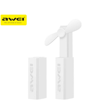 Awei F5 Mini Portable Fan Rechargeable Handheld Stop When Stop 3 Wind-Speed Tuning