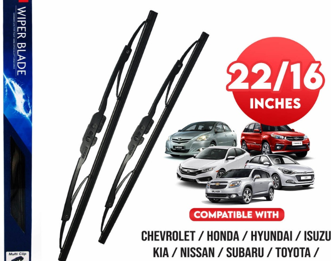 Denso Multi Clip Wiper Blade Set Frame Type DCS-022/DRS022 22' ' And DCS-016/DT016N 16' ' Set of 2