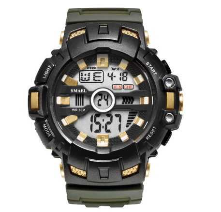 SMAEL 1532B Top Brand Sport Watches For Men LED Digital Quartz Analog Watch Luxury Clock Male ​Military Sport Wristwatch M2