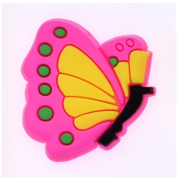 Cartoon Butterflies jibbits croc Pins for Shoes Decoration High Quality S10