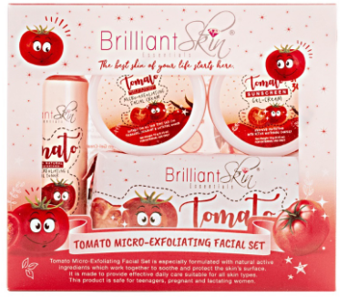 Brilliant Skin Tomato Facial Senyora's Set Micro-Exfoliating