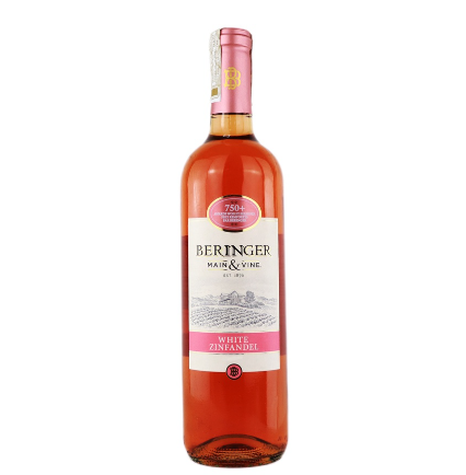 Beringer Main & Vine White Zinfandel Wine 750mL