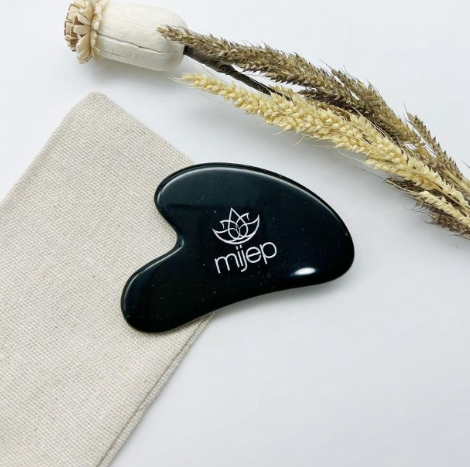Mijep Black Obsidian Gua Sha Heart Shape