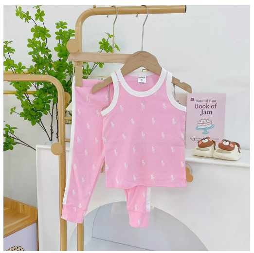 Mums Corner Baby Kids Girl Terno Sando and Pajama Girl Tank Top Pants Sleepwear Pantulog Pambahay C13