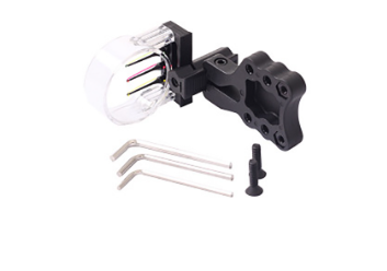 Compound Bow Sight 3 Pin Fiber Optics Sighting Needles Adjustable for Archery Hunting Shooting