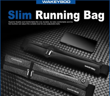 Running Belt Waist Pack Water Resistant Runners Belt Fanny Pack for Hiking Fitness Adjustable Running Pouch for Phones