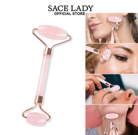 SACE LADY Natural Resin Crystal Guasha Board Lifting Face Neck & Body Skin Massager Facial Care Gua Sha Beauty Tool