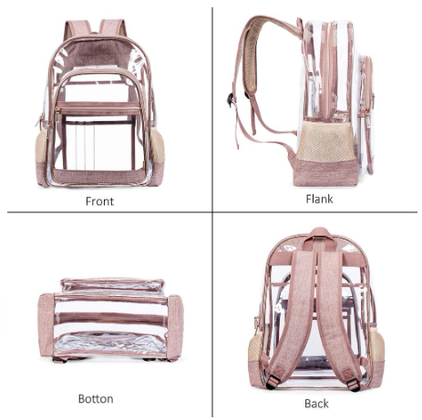 Transparent Backpack Students School Bag Waterproof Beach Swimming Bag