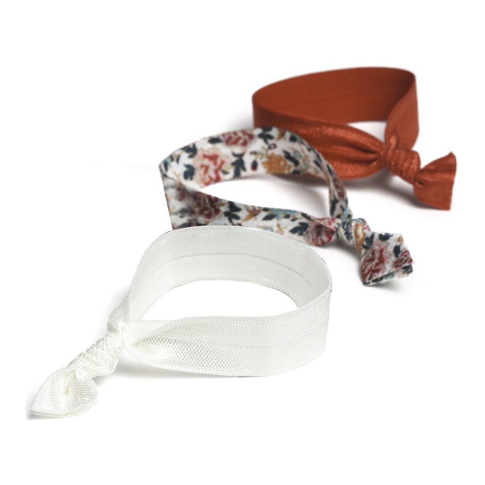 Goody Ouchless No-Metal Ribbon Hair Elastics, 3ct