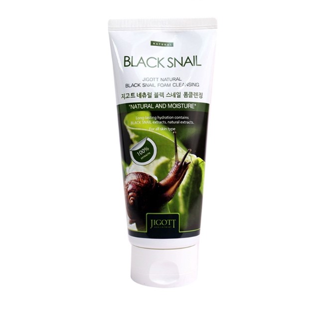 Jigott Natural Black Snail Foam Cleansing