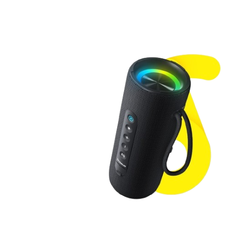 Baseus AeQur VO20 Portable Wireless Speaker 15W Bluetooth 5.3 Intelligent RGB Ambient Light Stereo Bass