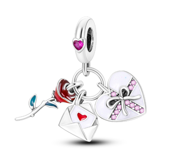 S925 Silver Charm Gorgeous Firework Beads Suitable For Pandora Bracelet Necklace Exquisite Bricolage Jewelry d14