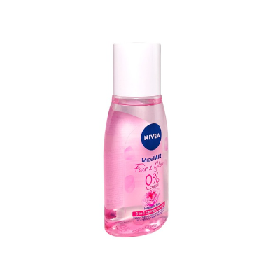 NIVEA Face Cleanser MicellAIR Fair and Glow Micellar Water, 125ML