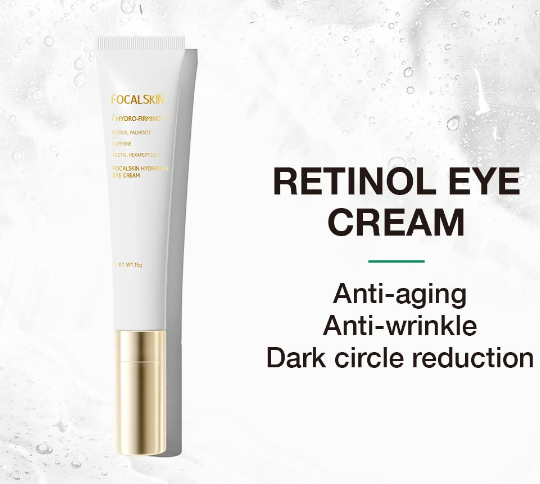 FOCALSKIN Retinol Hydrating Eye Cream Caffeine Moisturizing Anti-Wrinkle Firming 15G