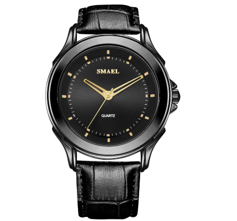 SMAEL 1906 Fashion Quartz Men's Watch Stainless Steel Top Brand 3Bar Waterproof Mens Leather Date Sport Watches Clock M4