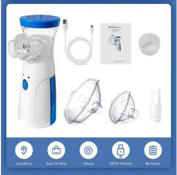 COD Portable Nebulizer Inhaler Ultrasonic Spray Nebulizer Machine For Kids And Adults