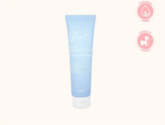 Hello Glow Low PH Hydrating Cleanser 120g (Facial Wash, Gentle)