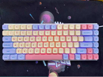 XDA Keycap PBT Sublimation Pink Purple Suitable For Mechanical Keyboard Marshmallow 130+