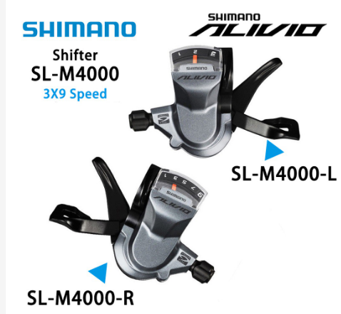 Shimano M4000 9 Speed Mountain Bike Bicycle Front Rear Derailleur Cycling Shifter Lever Groupset