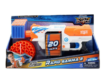 Happy Line Fast Shots Rapid Gamma 2 Blaster Toy
